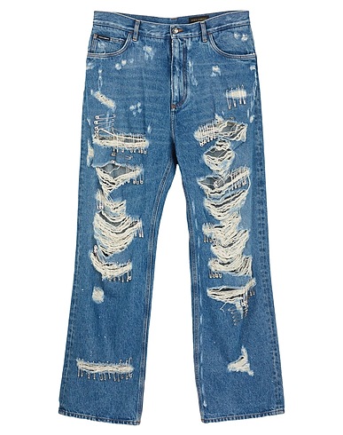 DOLCE&GABBANA Denim pants Blue 88% Cotton, 11% Polyester, 1% Elastane