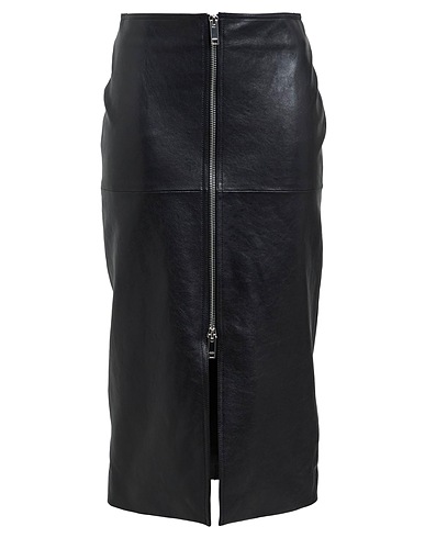 ISABEL MARANT Midi skirt Black 100% Lambskin