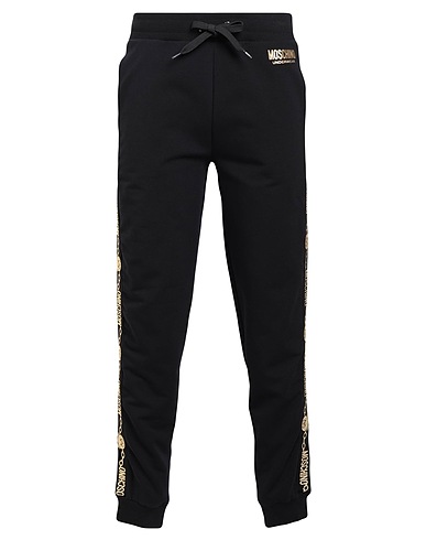 MOSCHINO Casual pants UNDERWEAR Black 95% Cotton, 5% Elastane
