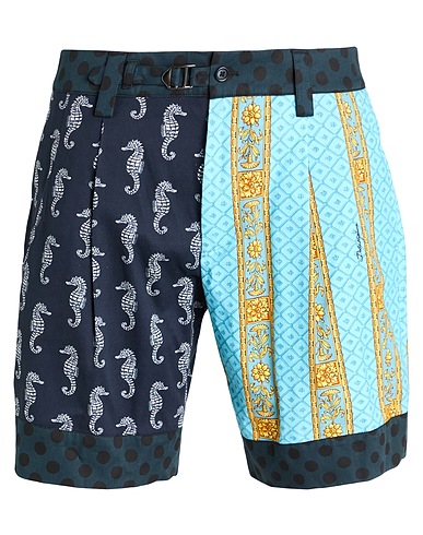 DOLCE&GABBANA Shorts & Bermuda Sky blue 98% Cotton, 2% Elastane