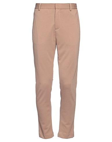 DANIELE ALESSANDRINI Casual pants Beige 77% Polyester, 18% Viscose, 5% Elastane