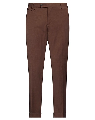 MESSAGERIE Casual trouser PATRIZIO PISCAGLIA Brown 54% Wool, 44% Polyester, 2% Elastane