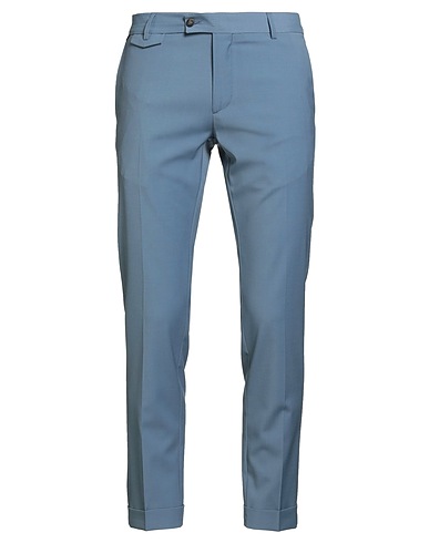 MESSAGERIE Casual pants PATRIZIO PISCAGLIA Pastel blue 54% Wool, 44% Polyester, 2% Elastane