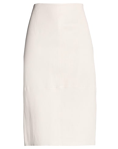 DESA 1972 Midi skirt Light grey 100% Leather