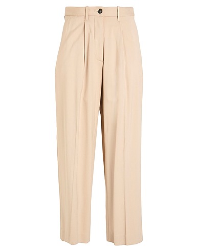 NINE IN THE MORNING Casual trouser Beige 97% Viscose, 3% Elastane