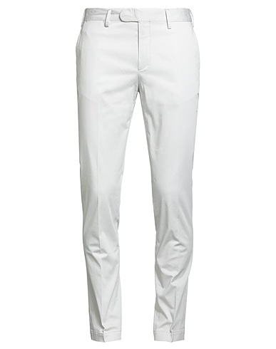 DEVORE INCIPIT Casual trouser Light grey 97% Cotton, 3% Elastane
