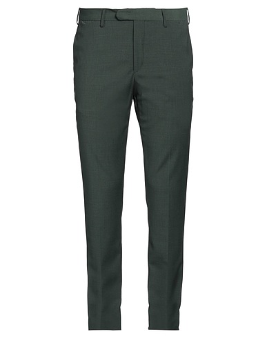 DEVORE INCIPIT Casual trouser Dark green 70% Wool, 28% Polyester, 2% Elastane