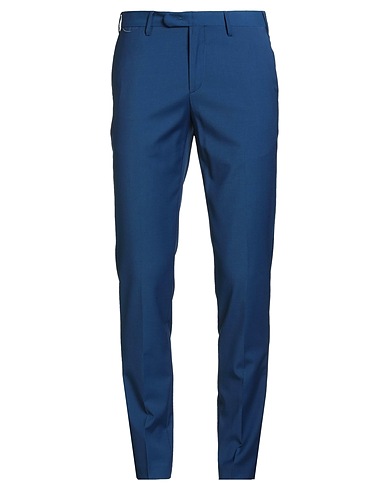 DEVORE INCIPIT Casual pants Bright blue 70% Wool, 28% Polyester, 2% Elastane