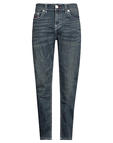 TRUE RELIGION Denim trousers BLU 78% Cotton, 21% Polyester, 1% Elastane