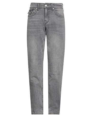 TRUE RELIGION Denim trousers Grey 99% Cotton, 1% Elastane