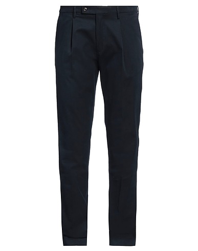 MICHELE CARBONE Pantalone Blu navy 69% Modal, 28% Cotone, 3% Elastan