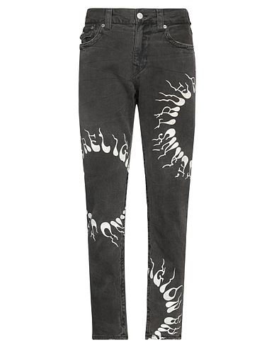 TRUE RELIGION Denim trousers Charcoal 100% Cotton