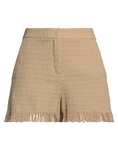 BOUTIQUE MOSCHINO Shorts & Bermuda Sand 66% Cotton, 26% Polyester, 5% Polyamide, 3% Acrylic