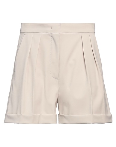 MAX MARA Shorts & Bermuda Tortora 98% Lana Vergine, 2% Elastan