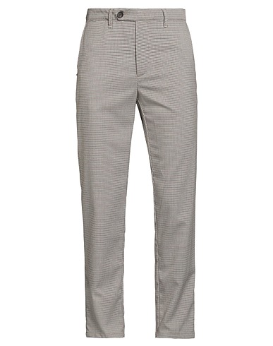 WHITE SAND Casual pants Brown 64% Cotton, 33% Viscose, 3% Elastane