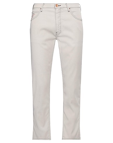 HAND PICKED Casual pants Light grey 98% Cotton, 2% Elastane