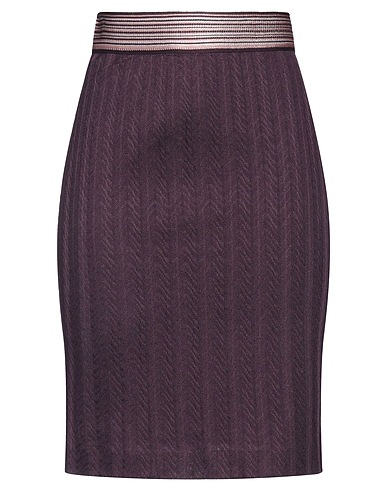 MISSONI Mini skirt Plum 95% Polyester, 5% Elastane