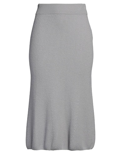 FEDELI Midi skirt Grey 100% Cashmere