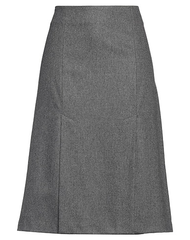 LOULOU STUDIO Midi skirt Grey 90% Virgin Wool, 8% Cashmere, 2% Elastane