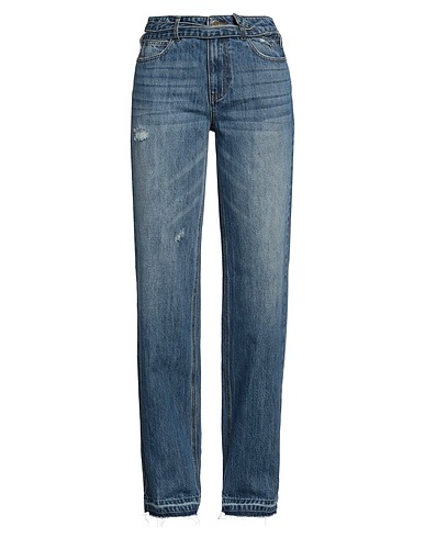 GAëLLE Paris Denim trousers Blue 80% Cotton, 11% Polyester, 9% Viscose