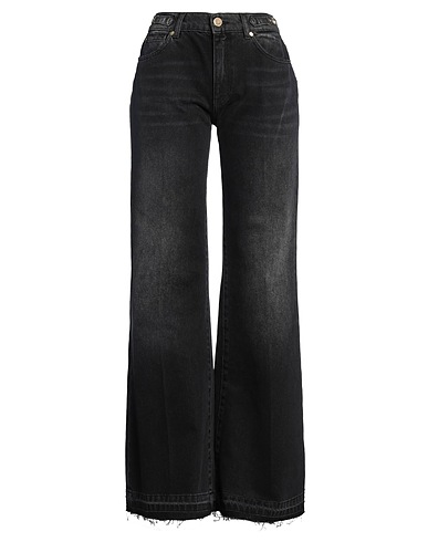 GAëLLE Paris Denim trousers Black 100% Cotton