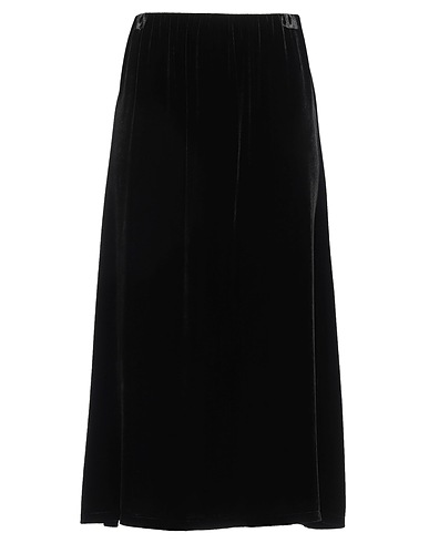BY MALENE BIRGER Midi skirt Black 82% Viscose, 18% Silk