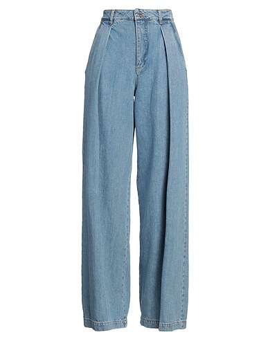 ERMANNO FIRENZE Denim trousers Blue 100% Cotton