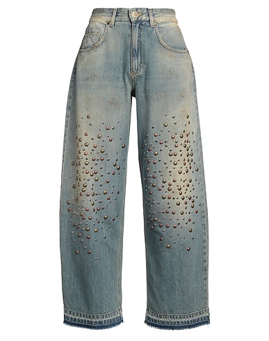 GAëLLE Paris Denim pants Blue 100% Cotton