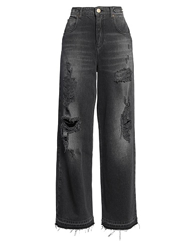 GAëLLE Paris Denim trousers Black 100% Cotton