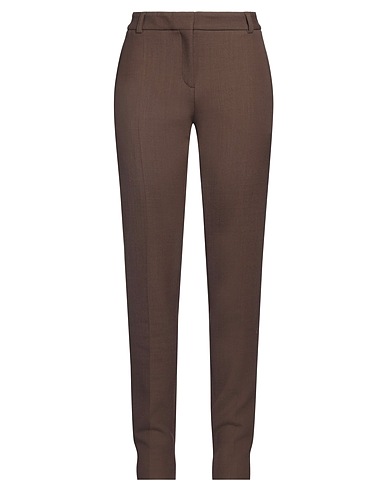 TOTEME Casual pants Dark brown 53% Polyester, 43% Wool, 4% Elastane