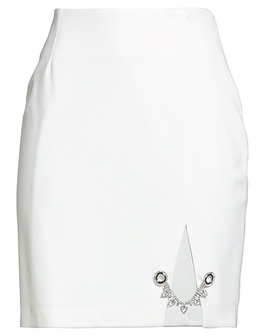 GAëLLE Paris Minigonna Off white 60% Viscosa, 35% Poliammide, 5% Elastan