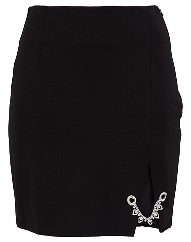 GAëLLE Paris Mini skirt Black 60% Viscose, 35% Polyamide, 5% Elastane