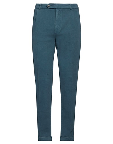 BARMAS Casual trouser Deep teal 99% Cotton, 1% Elastane