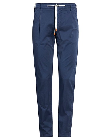 ELEVENTY Casual trouser Navy blue 98% Cotton, 2% Elastane