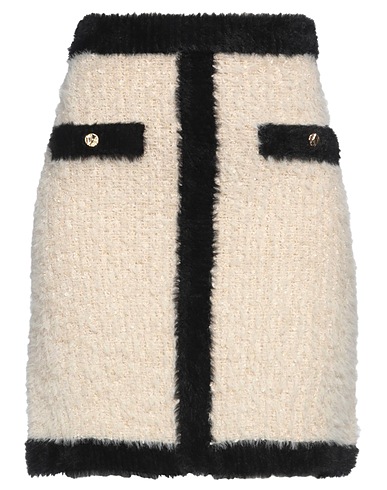 NINA RICCI Mini skirt Ivory 53% Polyamide, 31% Cotton, 13% Viscose, 3% Metallic fiber