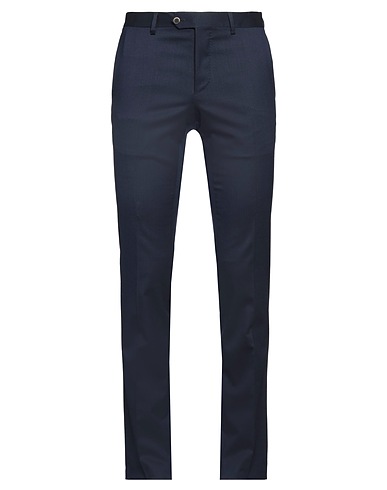 LARDINI Casual pants Midnight blue 98% Wool, 2% Elastane