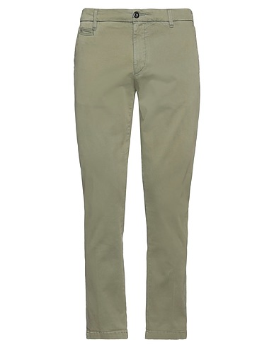 40WEFT Casual pants Military green 97% Cotton, 3% Elastane