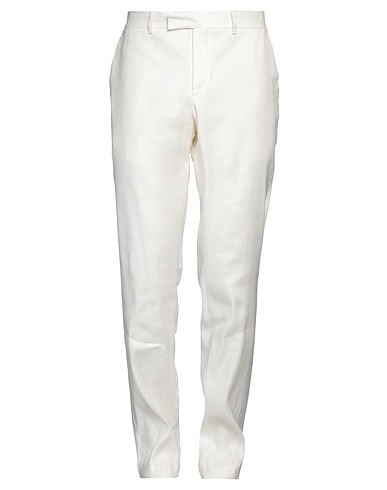 LARDINI Hosen Off white 55% Leinen, 42% Viskose, 3% Elastan