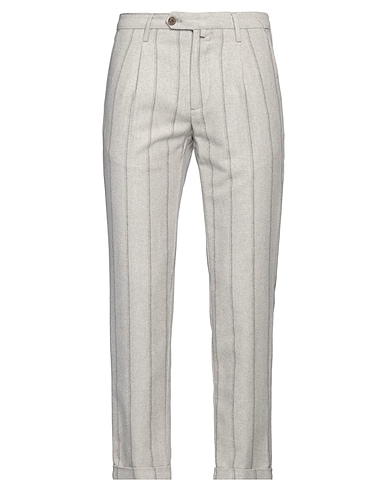 MYTHS Casual trouser Light grey 70% Cotton, 25% Polyester, 5% Other Fibres