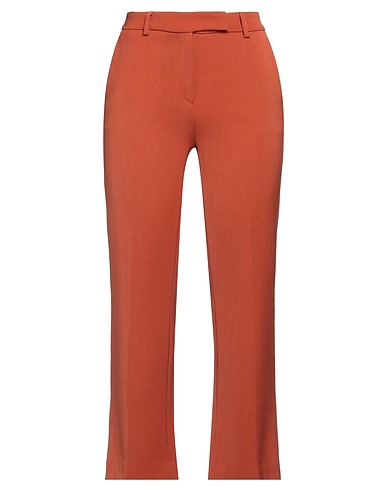 AGO E FILO Casual trouser Brown 52% Polyester, 43% Wool, 5% Elastane