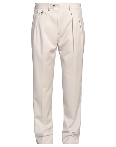 LARDINI Casual trouser Beige 100% Wool