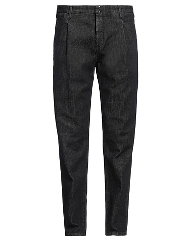 INCOTEX Denim trousers BLUE DIVISION Black 98% Cotton, 2% Elastane
