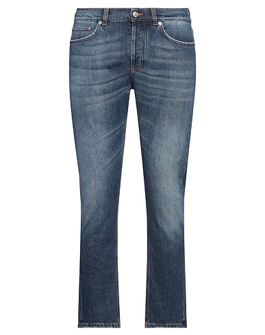 GRIFONI Denim trousers Blue 99% Cotton, 1% Elastane