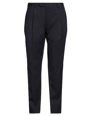 SANTANIELLO Casual pants IL VIAGGIATORE Navy 54% Polyester, 44% Wool, 2% Elastane