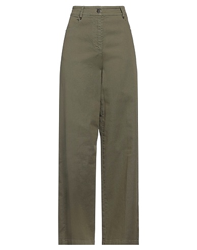 8PM Denim pants Military green 97% Cotton, 3% Elastane