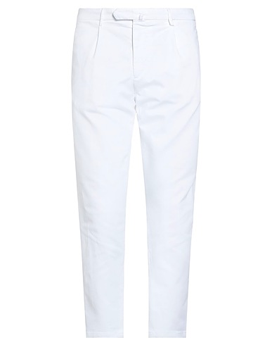 SANTANIELLO Pantalone EXCLUSIVELY FOR MIMMA NINNI Bianco 99% Cotone, 1% Elastan