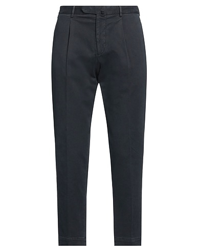 SANTANIELLO Casual pants EXCLUSIVELY FOR MIMMA NINNI Black 99% Cotton, 1% Elastane