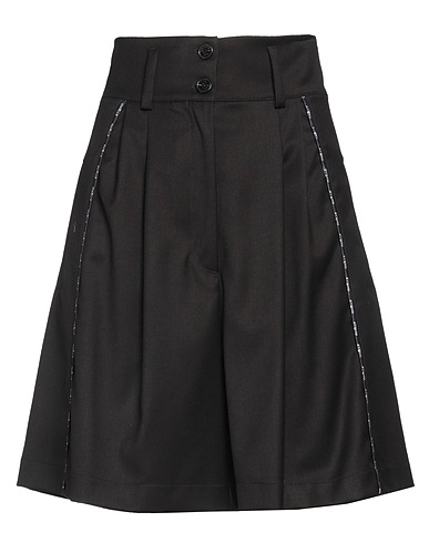 GAëLLE Paris Shorts & Bermuda Black 66% Polyester, 31% Viscose, 3% Elastane