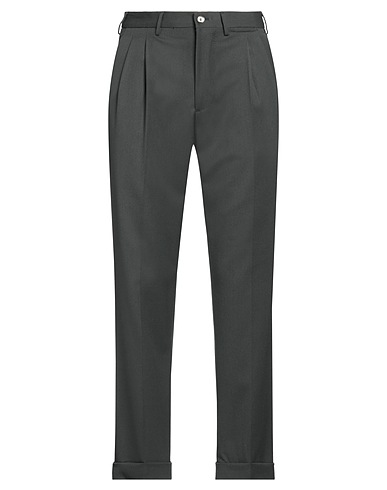 SANTANIELLO Casual trouser Dark green 54% Polyester, 44% Wool, 2% Elastane