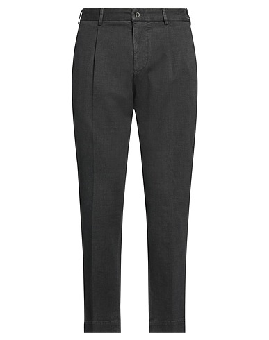 SANTANIELLO Casual trouser Dark brown 99% Cotton, 1% Elastane